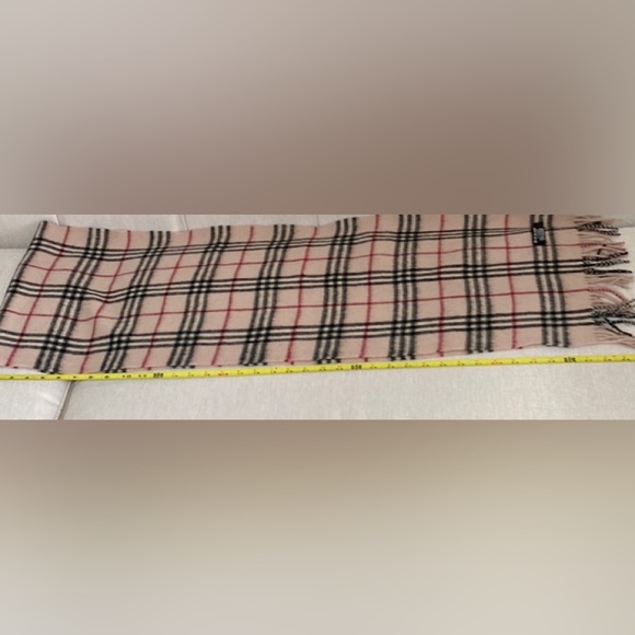 Burberry London authentic 80” long scarf cashmere England classic print - Picture 16 of 16